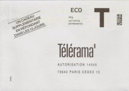 Enveloppe T Télérama Eco 20grs - Cartes/Enveloppes Réponse T