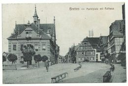 Bretten Marktplatz Mit Rathaus 1938 - Bretten