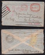 Brazil Brasil 1942 VASP Airmail Meter Cover SAO PAULO To RIO Rapido - Airmail (Private Companies)