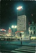 BRUXELLES (1000) : Vue Nocturne De L'ancienne Tour Martini Et De L'Hôtel Siriu, Place Rogier à Bruxelles. CPSM. - Bruxelles La Nuit