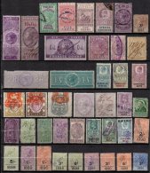 GB Et Colonies - Bon Lot De 42 Fiscaux - Revenue Stamps