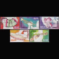 RSA 2001 - Scott# 1263-7 Musical Instruments Set Of 5 MNH - Unused Stamps