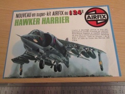 Page De Revue Des Années 70/80 : PUBLICITE  AIRFIX HAWKER HARRIER 1/24e  , Format : 1/2  Page A4 - Flugzeuge