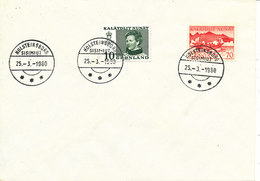 Greenland Cover Sisimiut Holsteinsborg 25-3-1980 - Cartas & Documentos
