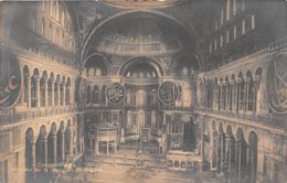 ¤¤   -   Carte-Photo  -  TURQUIE   -  CONSTANTINOPLE  -  Intérieur De La Mosquée Sainte-Sophie      -  ¤¤ - Turquie