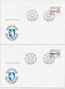 GREENLAND 1990 Frederik And Augo Lynge On FDCs .  Michel  209-10 - FDC