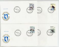 GREENLAND 1988 Birds II. On FDCs .  Michel  181-84 - FDC