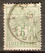 LUXEMBOURG      -     1882 .      Y&T N° 50 Oblitéré - 1882 Allegory