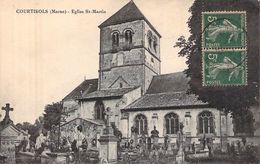 C P A  51 Marne Courtisols Eglise St Martin - Courtisols