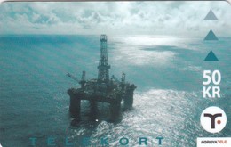 Faroe Islands, OD-035,  Off-shore Rig, 2 Scans - Islas Faroe