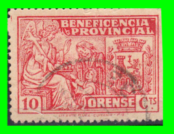 SELLO BENEFICENCIA PROVINCIAL ORENSE 10 CTS. GUERRA CIVIL - Kriegssteuermarken