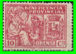 SELLO BENEFICENCIA PROVINCIAL ORENSE 10 CTS. GUERRA CIVIL - War Tax