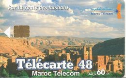 CARTE+PUCE-MAROC-60 Dh-SA2-05/03-ROUTE Des KASBAHS-TELECARTE 48-UTIL-TBE - Morocco