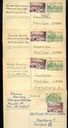 SAARLAND P41 4 Postkarten Rilchingen-Hanweiler + St. Ingebert 1953 - Postal Stationery