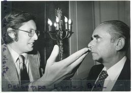 - Photo De Presse - Original, William FRIEDKIN, Et Henri CLOUZOT, Restaurant Parisien, 24-09-1974, TBE, Scans. - Famous People