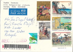 Japan Cover To Portugal - Cartas & Documentos