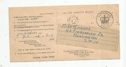 Grande Bretagne , OFFICIAL PAID , LONDON W.I. , 1961 , Metropolitan Traffic Area Office, 2 Scans - Frankeermachines (EMA)