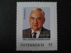 Österreich- PM Steinhaus 8028330, 70. Geburtstag Von Altbürgermeister Ing. Lambert Haimbuchner ** Ungebraucht - Personalisierte Briefmarken