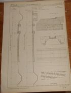 Plan Des Voies Ferrées Système Henry. Pour Joindre Lunéville à Saint Dié Dans Les Vosges. 1856. - Opere Pubbliche