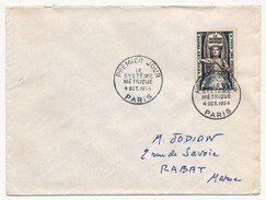 FRANCE - Enveloppe Scotem - Premier Jour - LE SYSTEME METRIQUE - Paris 1954 - Cartas & Documentos
