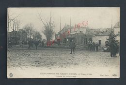 CPA EXPLOSION DE SAINT DENIS POMPIERS 1910 : - Pompiers