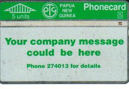 PAPUA NEW GUINEA 5 U AD EARLY CARD PNG-007a MINT READ DESCRIPRION !! - Papua-Neuguinea