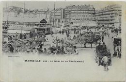 CPA Marseille Non Circulé Attelage Métier - Canebière, Centre Ville