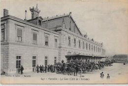 CPA Marseille Non Circulé Attelage Métier La Gare - Canebière, Centro