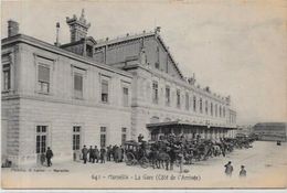 CPA Marseille Non Circulé Attelage Métier La Gare - Canebière, Stadscentrum