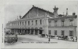 CPA Marseille Non Circulé Attelage Métier La Gare - The Canebière, City Centre