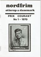 BR39 - NORDFRIM - PRIX COURANT 1970  POIDS 70gr - Catalogues For Auction Houses