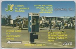 JAMAICA - PHONEBOX VANDALISM - 14JAMD - Jamaica