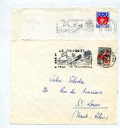 Devant De Lettre Flamme Le Touquet Mer Foret Golf - Entry Postmarks