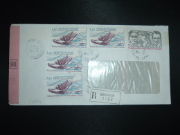 LR AR TP COSTES ET LE BRIX 10,00 + MERMOZ 1,60 X4 OBL.21-4-1983 68 INGERSHEIM HAUT-RHIN - Postal Rates