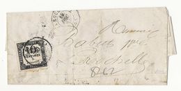 Taxe N°2 (10c Typo) Sur Lettre De La Rochelle - 1859-1959 Briefe & Dokumente