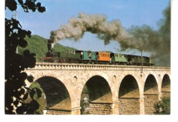Schweiz-Suisse-Original Dampfzug Von Ca.1860 Auf Viadukt Bei Rümlingen - Lokomotive EC-Bahn-Eisenbahn-Zug-Train-Railway - Trains