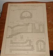 Plan De L'égout Galerie Du Boulevard De Sébastopol. 1856. - Arbeitsbeschaffung