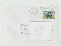 LSC 1990 - Flamme TAHITI Sur Timbre - Lettres & Documents