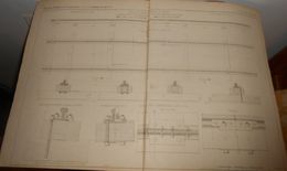 Plan D'un Rail Vignole Perfectionné Du Chemin De Fer De Saint Rambert à Grenoble. 1856. - Opere Pubbliche