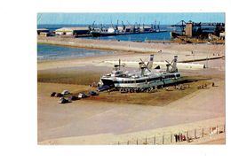 Cpm - BOULOGNE LE PORTEL - L'hoverport - Bateau Grue Voitures - 1973 - Luftkissenfahrzeuge