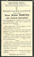 Sidonie Schneider Veuve De Nicolas Wampach Radelange 1852 Wissembach 1927 - Martelange