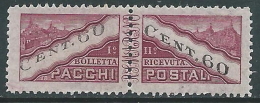 1945 SAN MARINO PACCHI POSTALI 60 CENT MNH ** - R6-7 - Colis Postaux