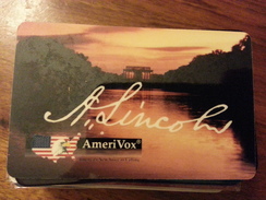 Amerivox US Monument Abraham Lincoln Memorial 1000ex 1994 Prépayée Prepaid Ameri Vox - Amerivox