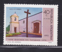 ARGENTINE AERIENS N°  134 ** MNH Neuf Sans Charnière, TB  (D3581) Diocèse De Tucuman - 1970 - Luchtpost