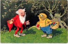 CPA Gnomes Nain Lutin Gnome Circulé - Fairy Tales, Popular Stories & Legends