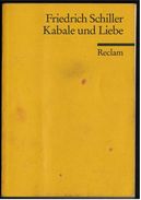 Reclam Heft  -  Friedrich Schiller : Kabale Und Liebe  -  Von 2001 - Duitse Auteurs