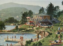 Bad Kissingen - Terrassen - Schwimmbad Am Ballinghain - AK-Grossformat - Verlag Gebr. Metz Tübingen - Bad Kissingen