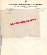 40- DAX- FACTURE SOCIETE IMMOBILIERE ET FERMIERE DES EAUX THERMALES MINERALES DE DAX- - Autres & Non Classés