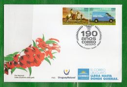 URUGUAY-2017 - 190 Años Del Correo Uruguayo-TT:Filatelia,Sobreros,Transporte,Nido /Hornero,Energía - Sonstige (Land)
