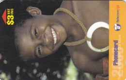 Fiji, 27FJB, 1998 Children Of Fiji, Fijian Boy, 2 Scans - Fidji